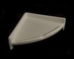 Corner shelf soap dish