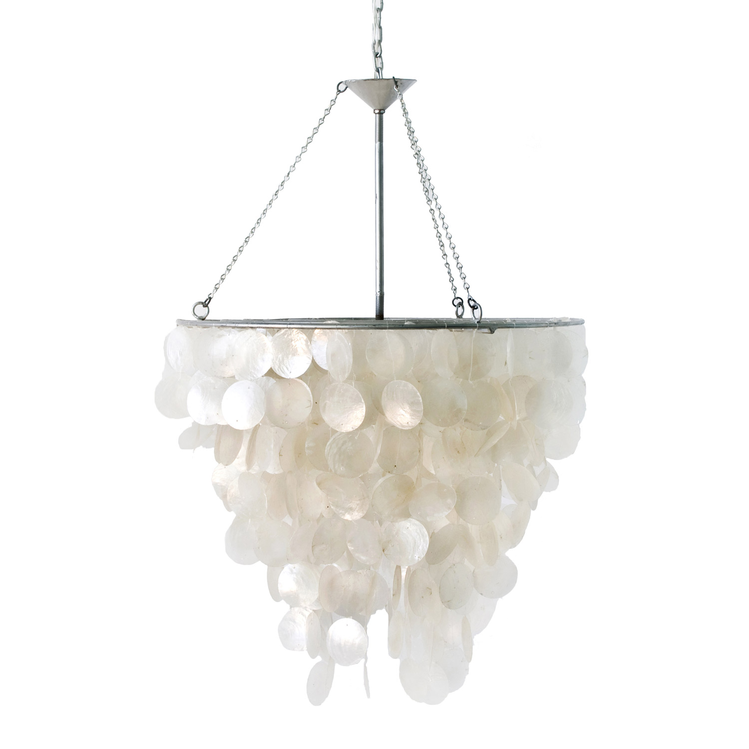 Capiz shell chandelier 26
