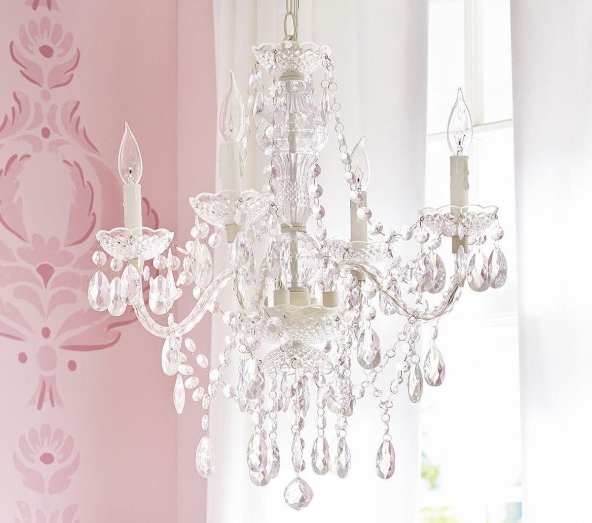 Chandelier girls room 2