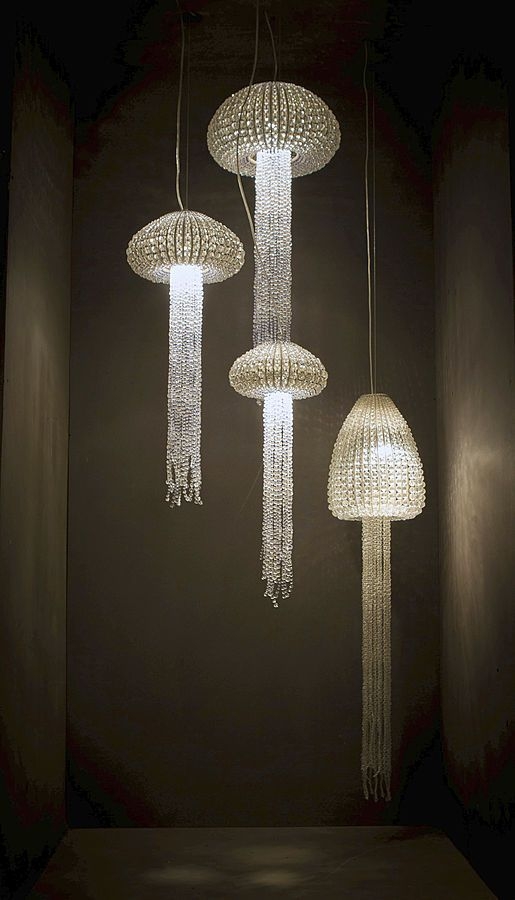 Collection andil suspension in marbles of glass beads of glass