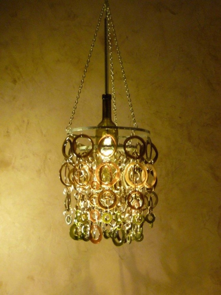 Etsy find of the week recycled glass chandelier