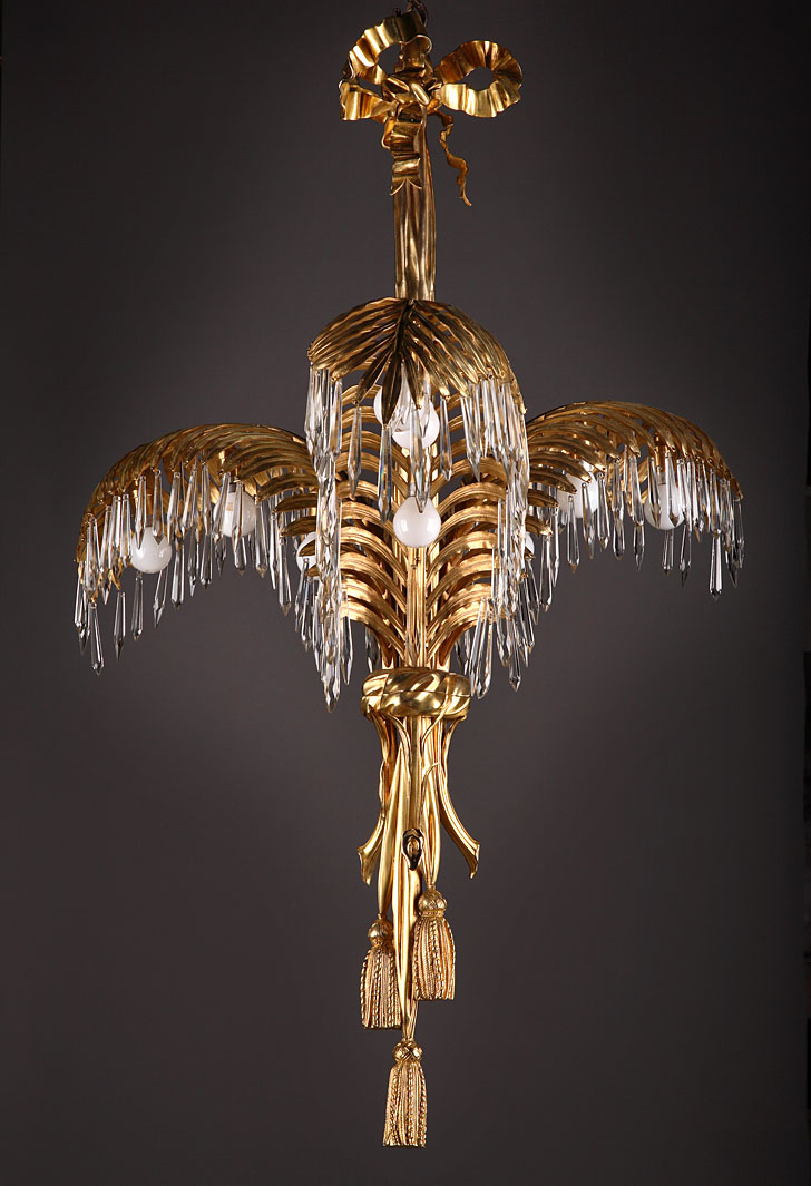Palm tree chandeliers 1