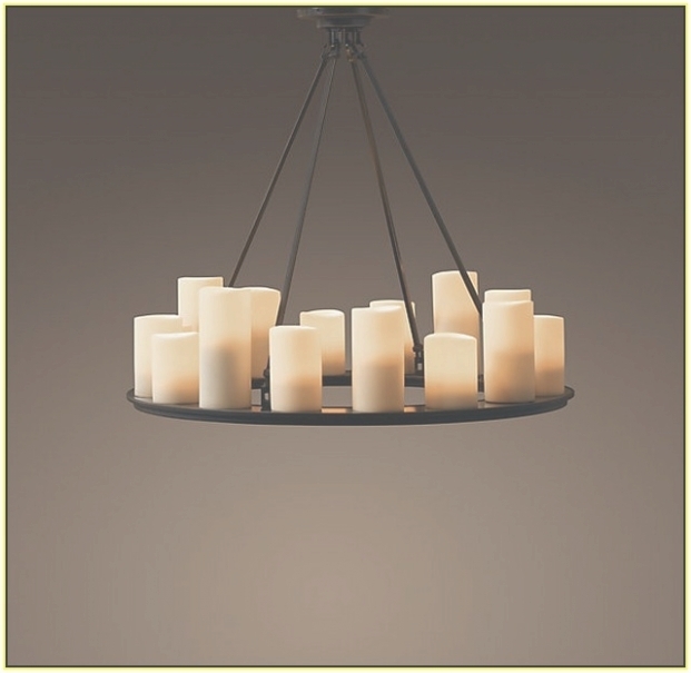 Round candle chandelier 7