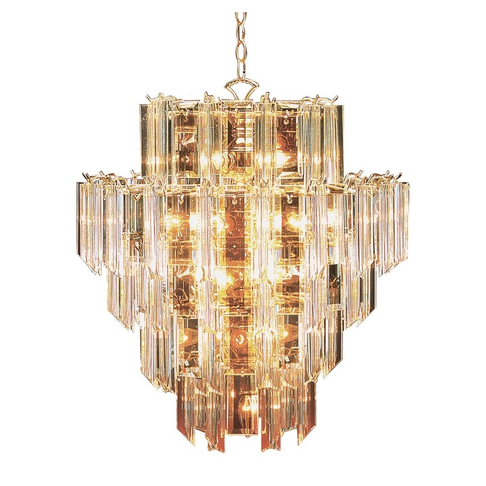 Back To Basics 16 Light Acrylic Chandelier