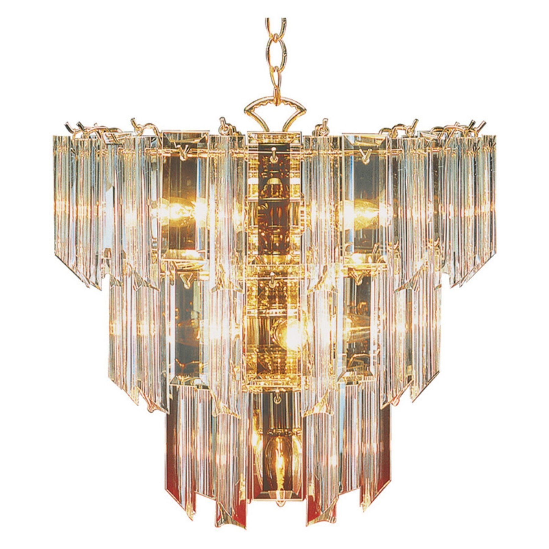 Beveled glass chandelier 1