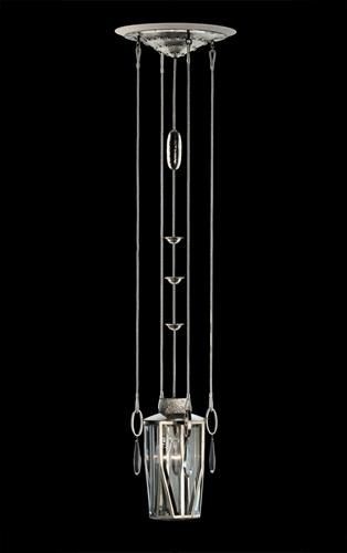 Beveled glass chandelier 14