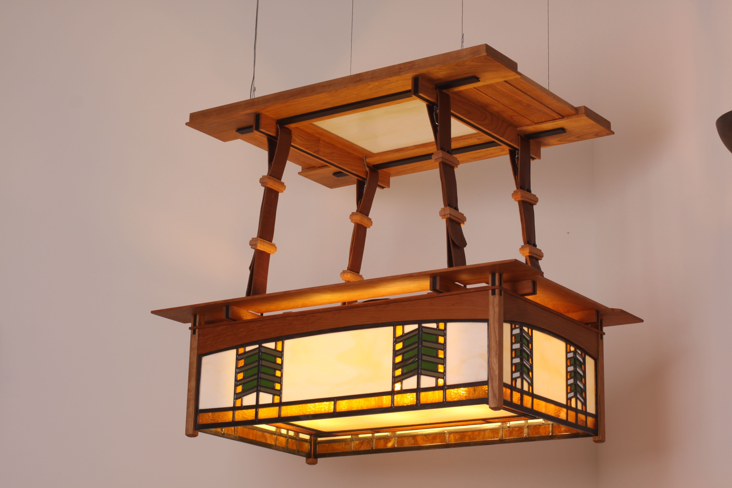 Frank lloyd wright style ceiling light