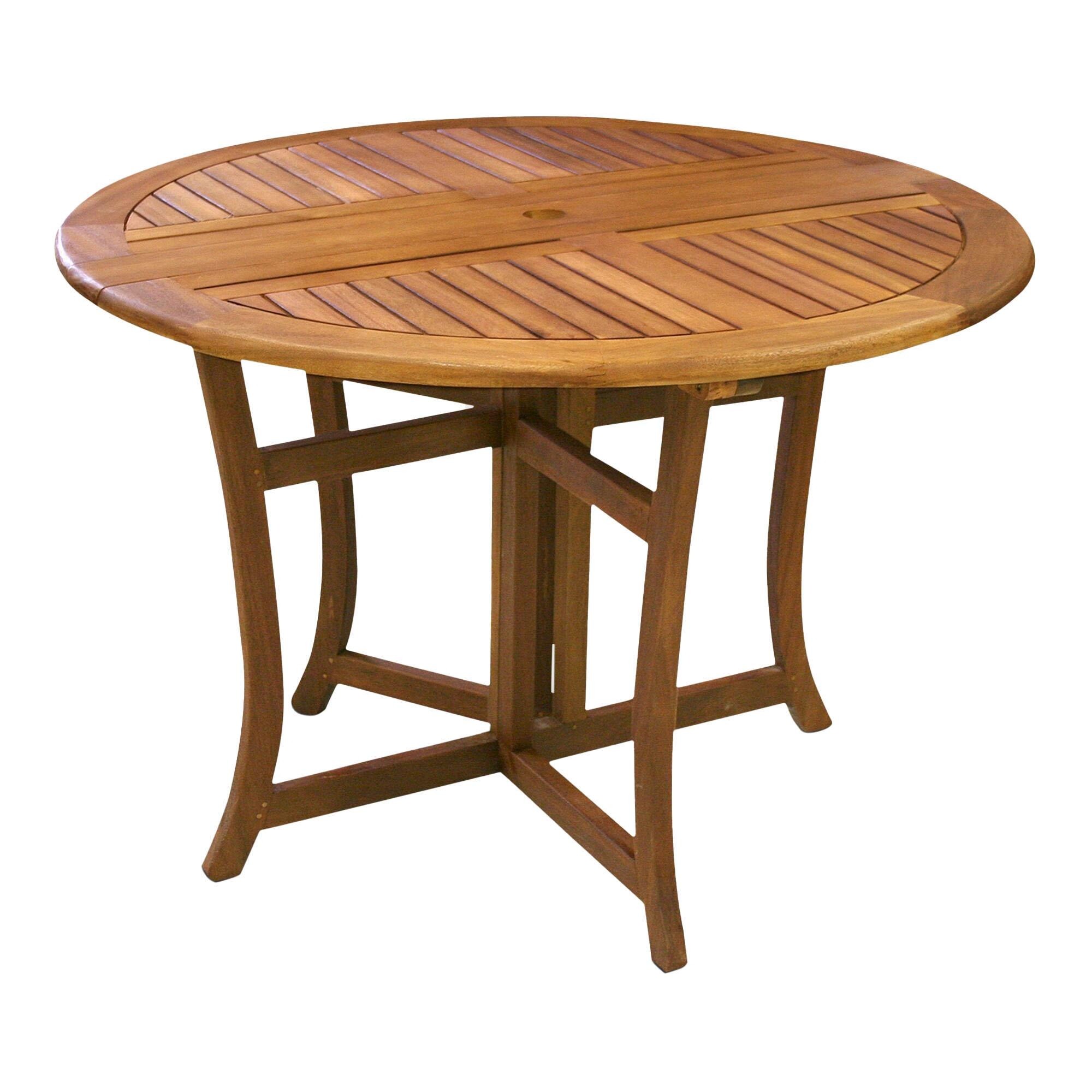 Eucalyptus Round Folding Table
