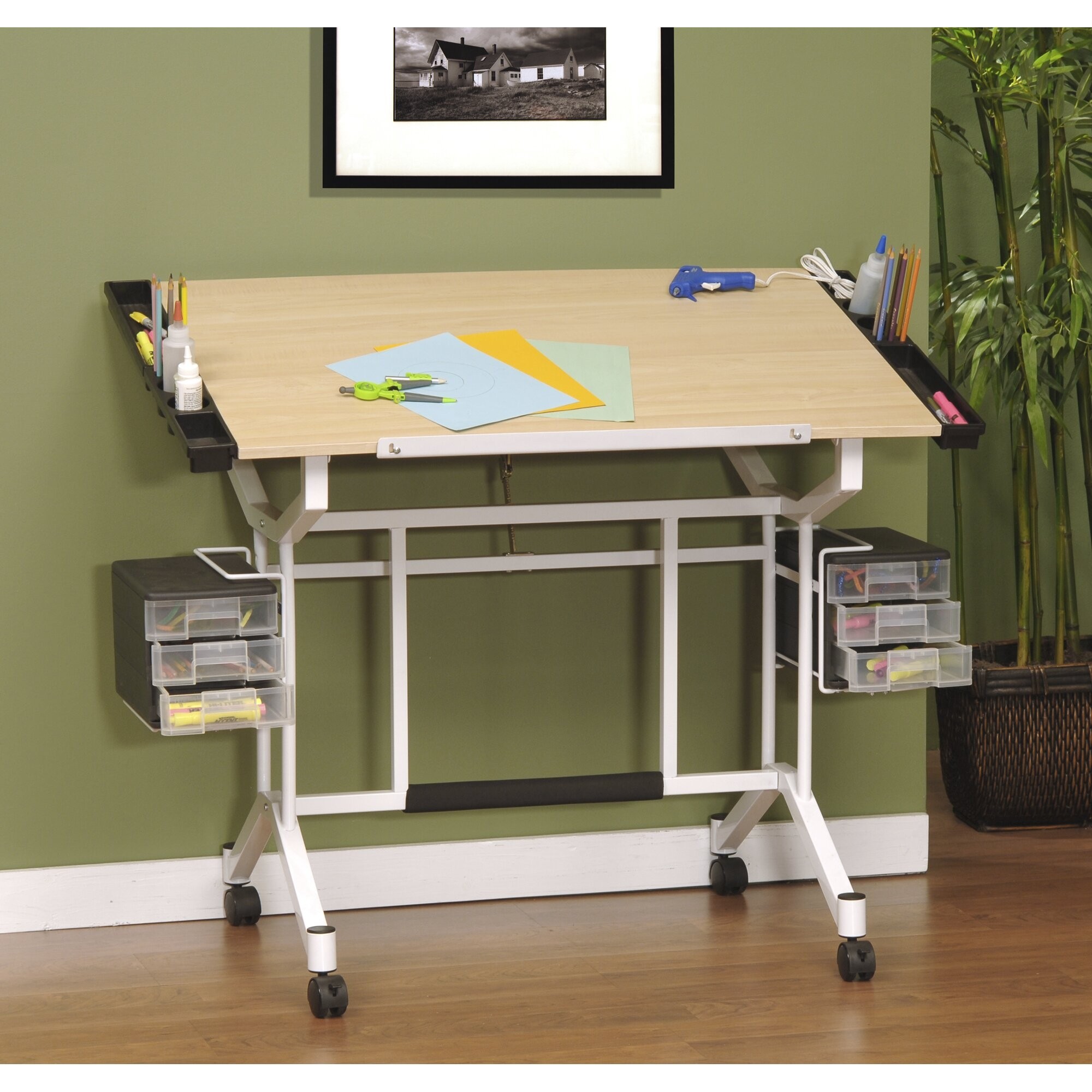 Pro Craft Station Wood Drafting Table