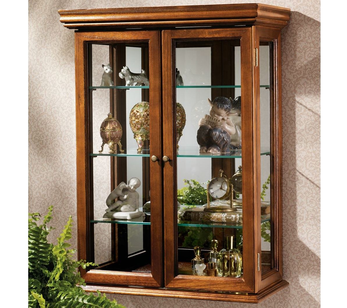 Design Toscano Wall Curio Cabinet