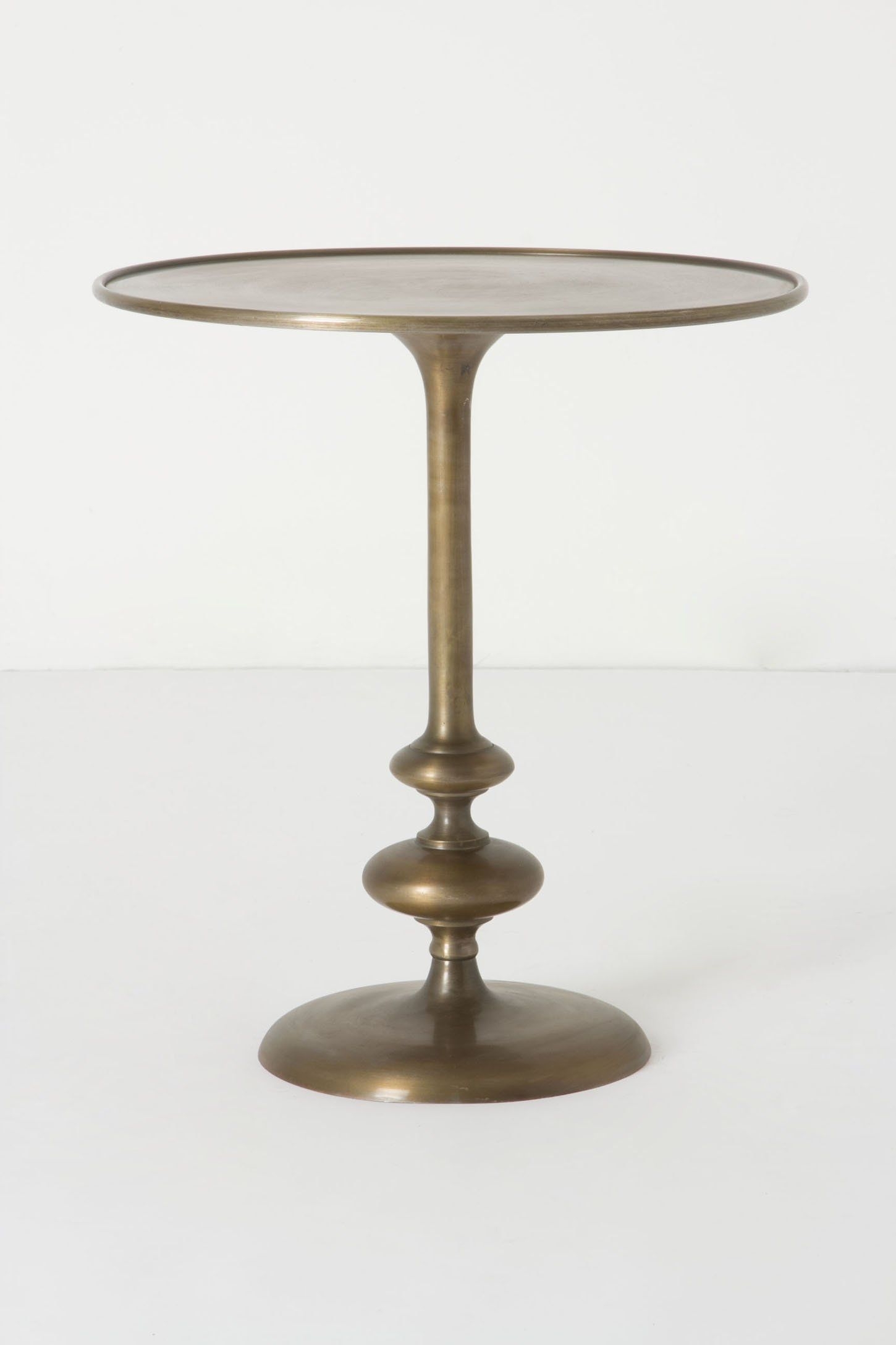 Matchstick brass side table