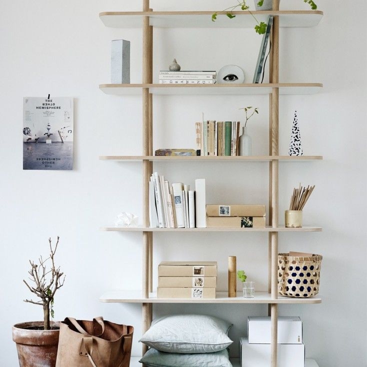 Skagerak do oak bookcase 6 shelves