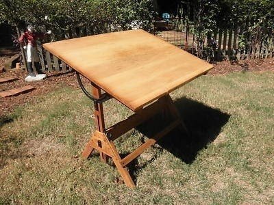 Hamilton antique drafting table