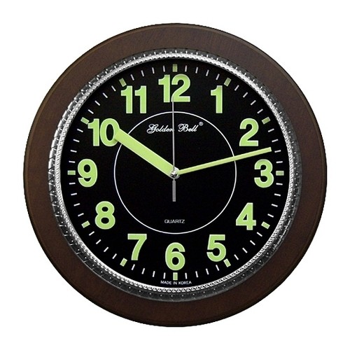 Qoolol glow in the dark wall clock free shipping silent