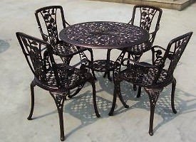 Cast iron outdoor garden patio furniture sets benches chairs tables