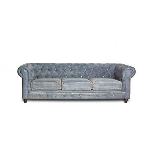 Chesterfield denim sofa sofas living room furniture