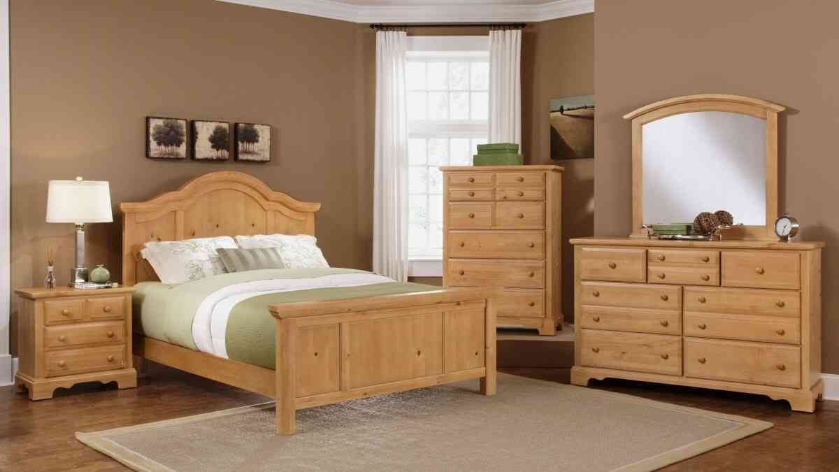 Knotty pine bedroom furniture