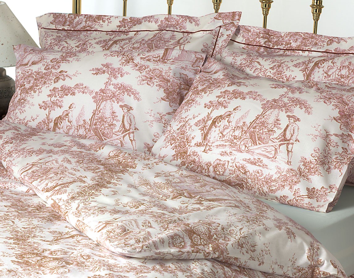 Classic toile de juoy duvet cover reversible 100 cotton matching