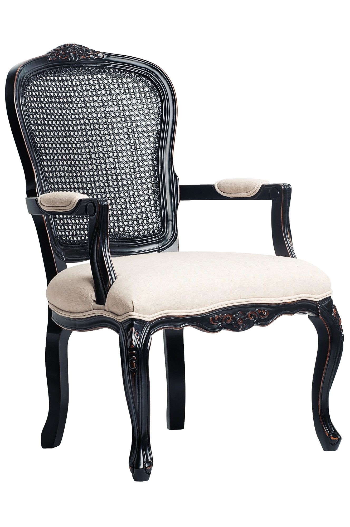 Anna Cane Back Arm Chair