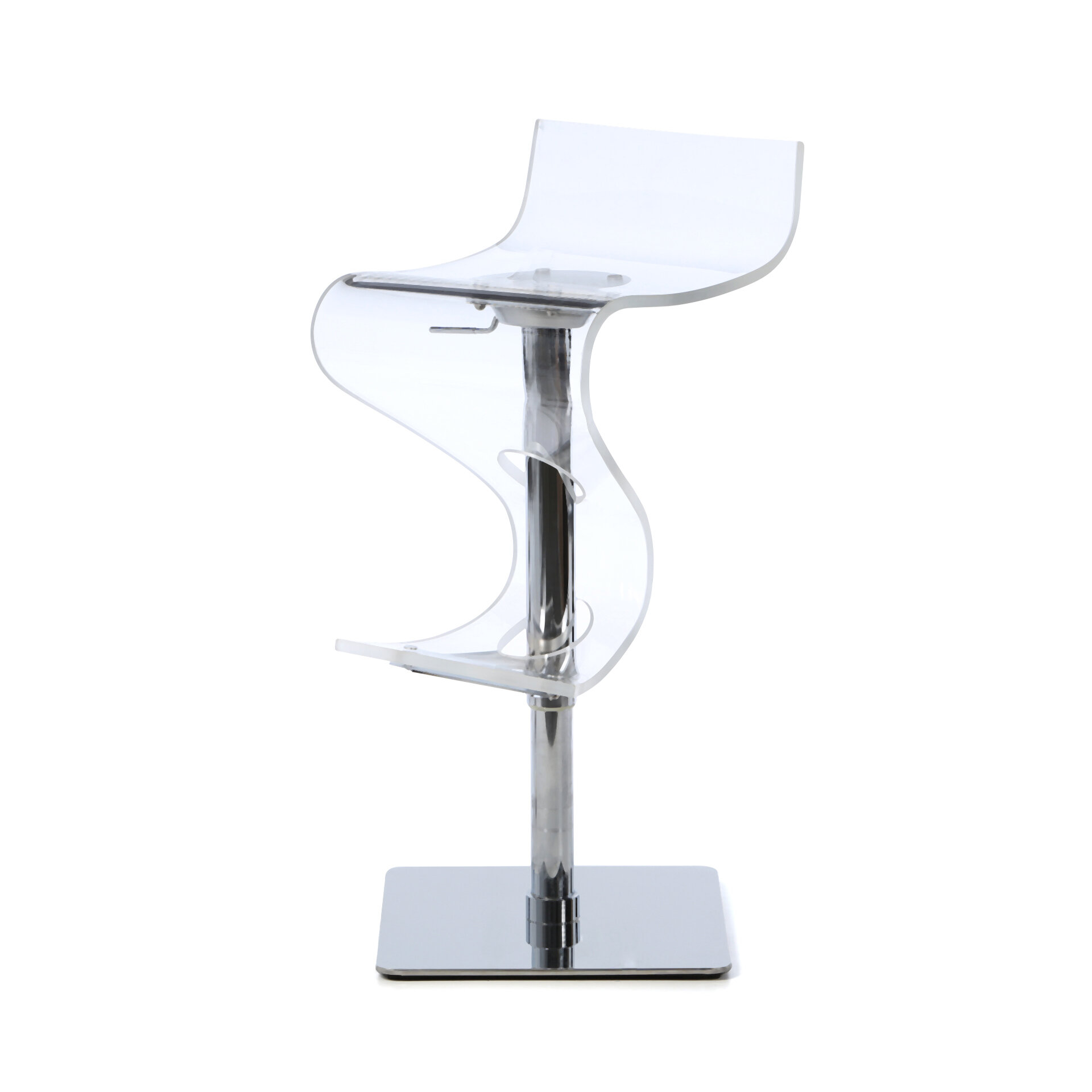 Curve Adjustable Swivel Bar Stool