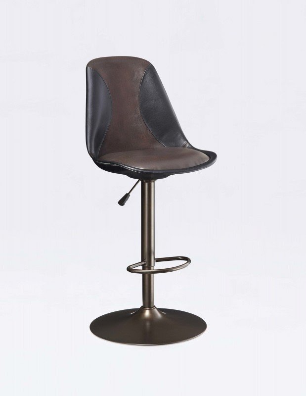 Johnson Gas Lift Adjustable Height Bar Stool with Cushion