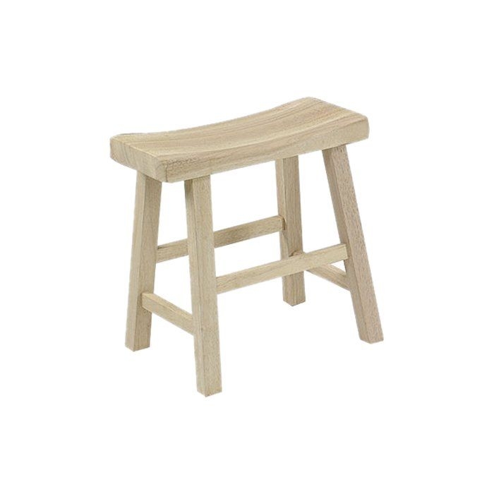 Unfinished Wood 18" Bar Stool