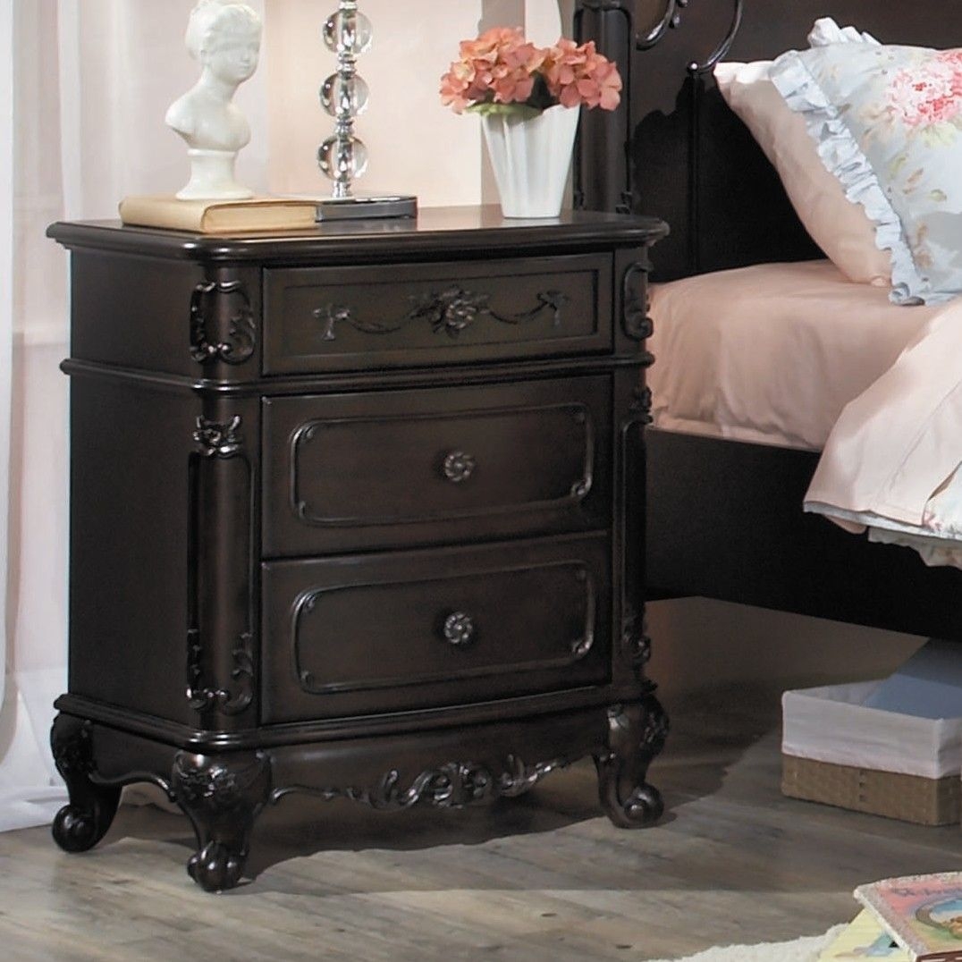 Cinderella 3 Drawer Nightstand