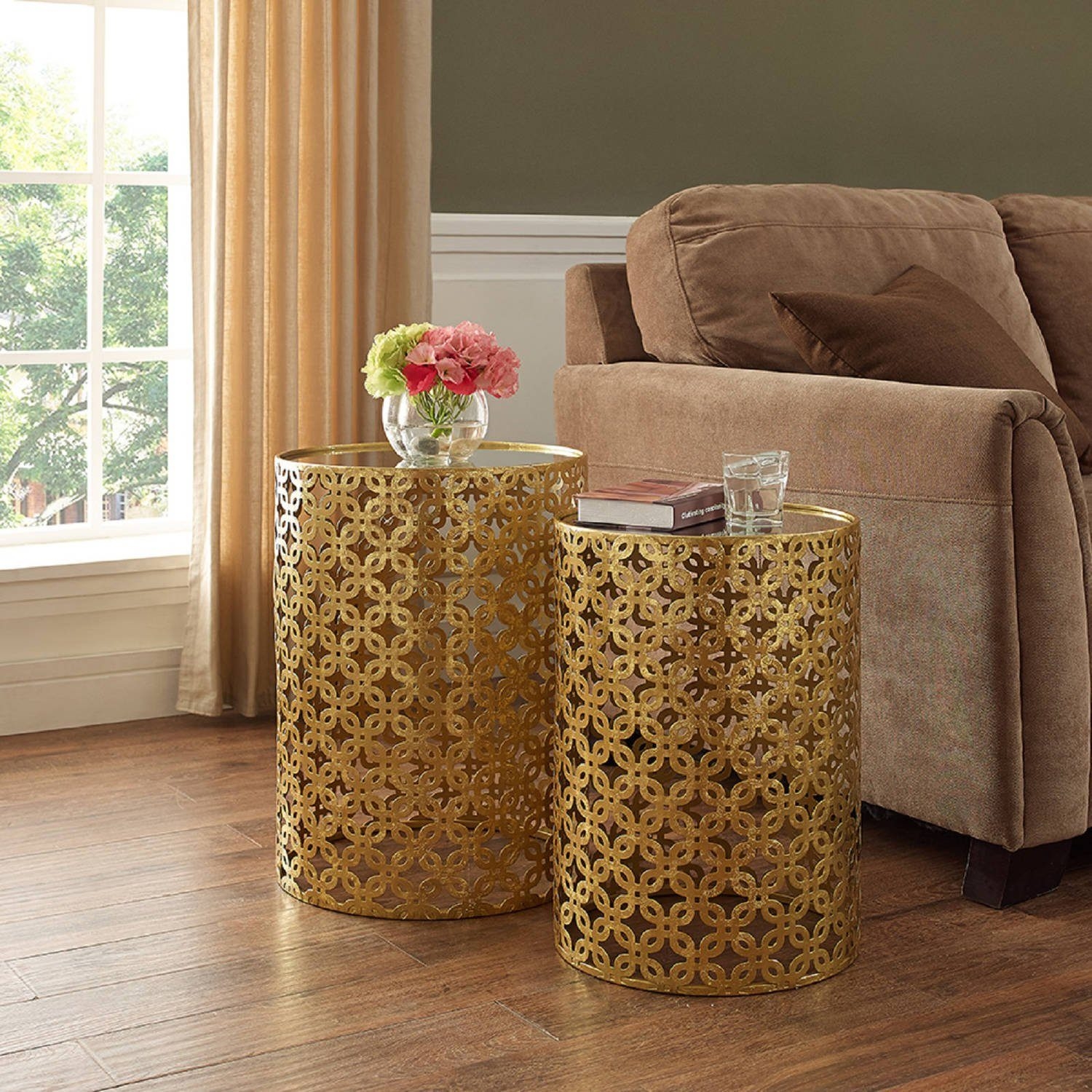 2 Piece Nesting Table Set