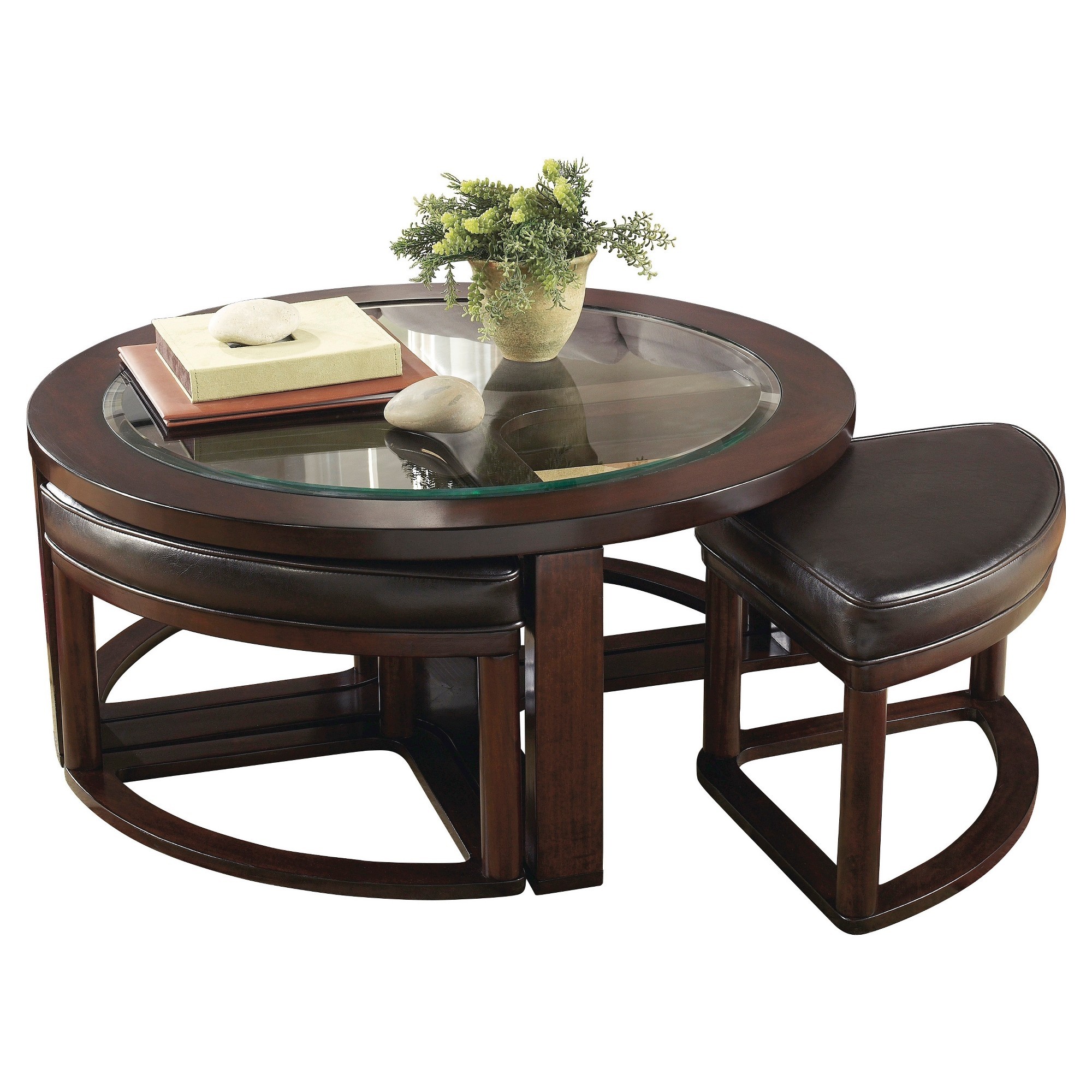 Machias 5 Piece Coffee Table & Stool Set