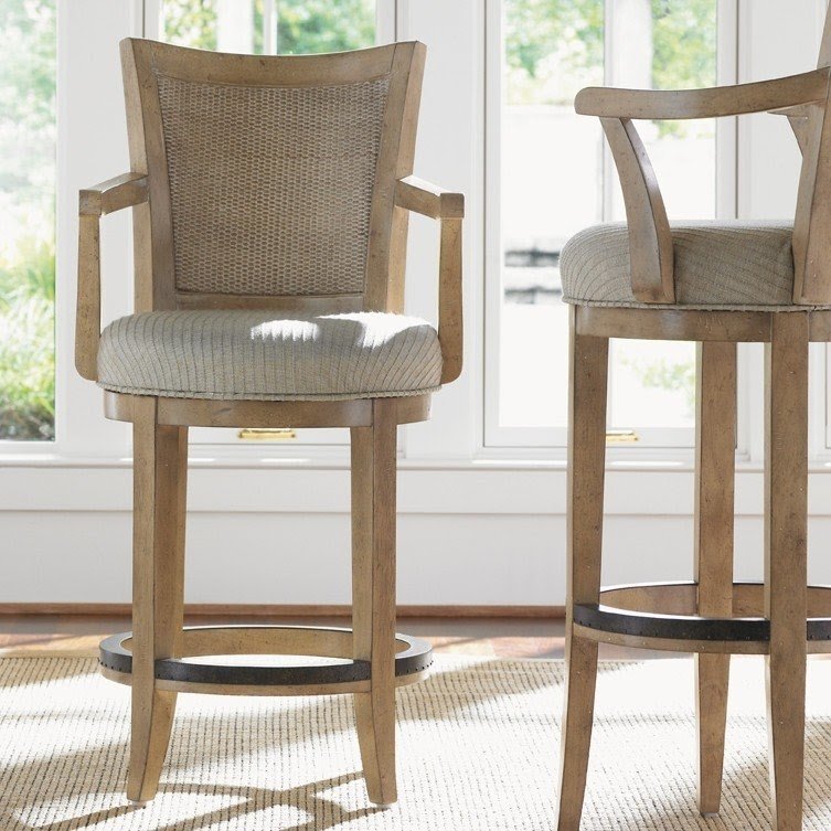 Monterey Sands 24.5" Swivel Bar Stool with Cushion