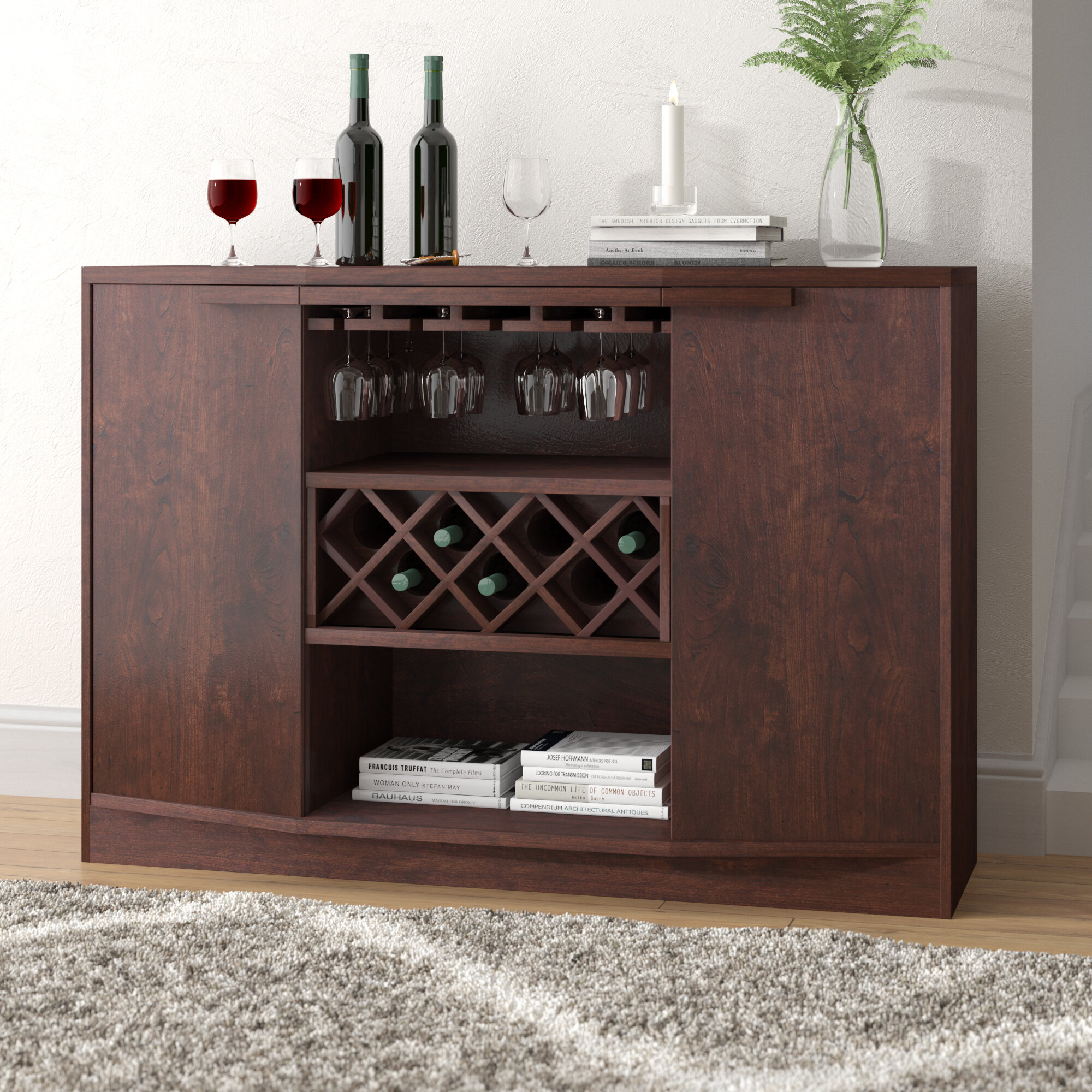 Carmella Bar with Wine Storage