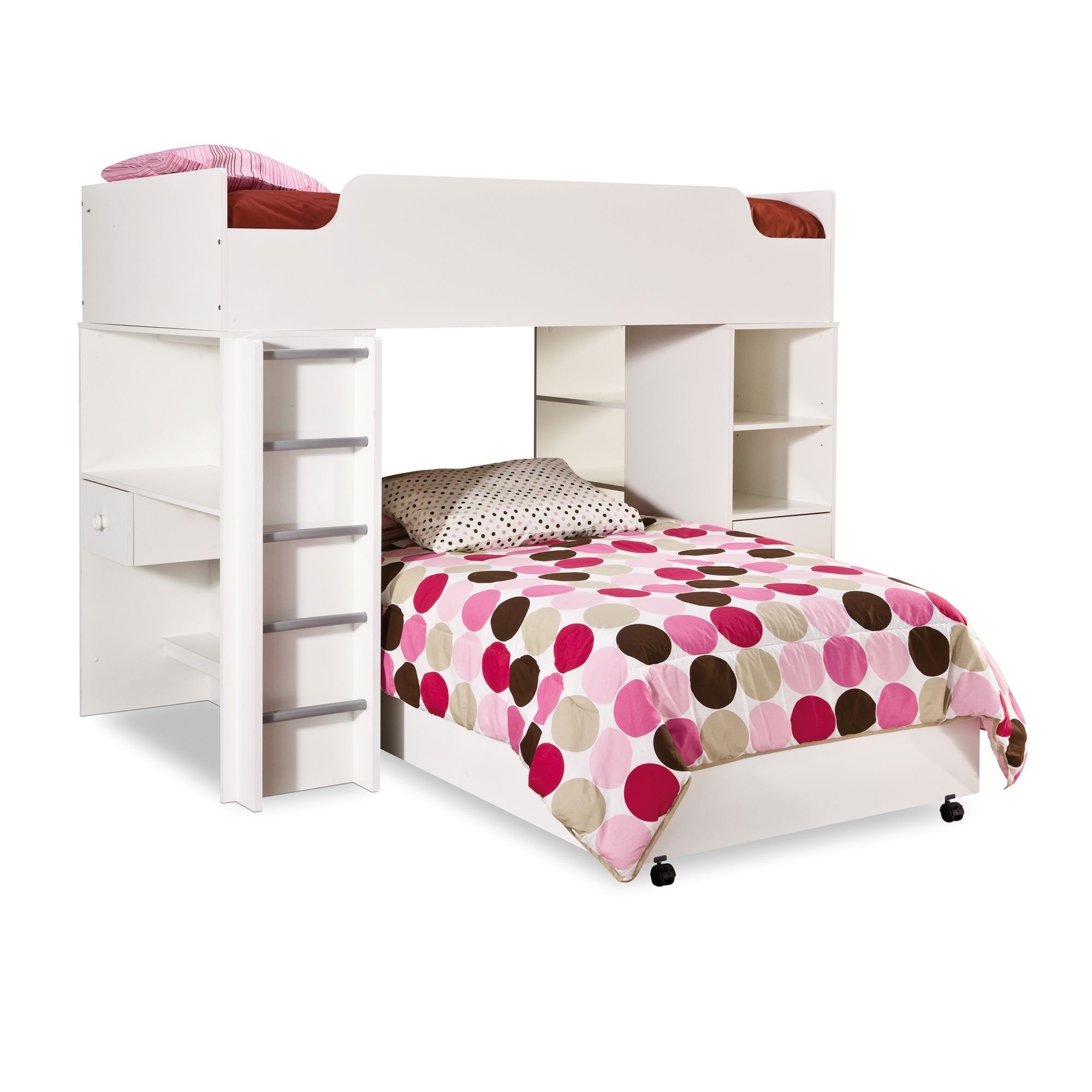 Loft bed desk interior decor