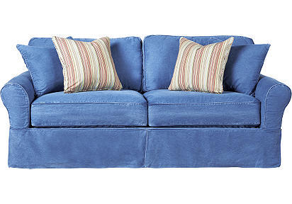 Cindy crawford home beachside denim sofa rooms to go sofas
