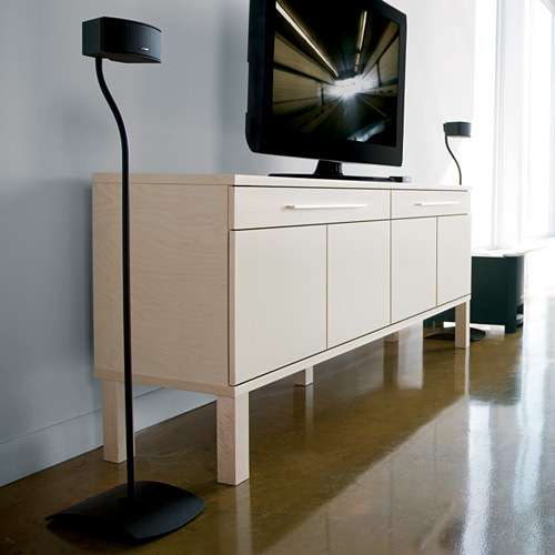 Liking the curvature of the speaker stands from bose
