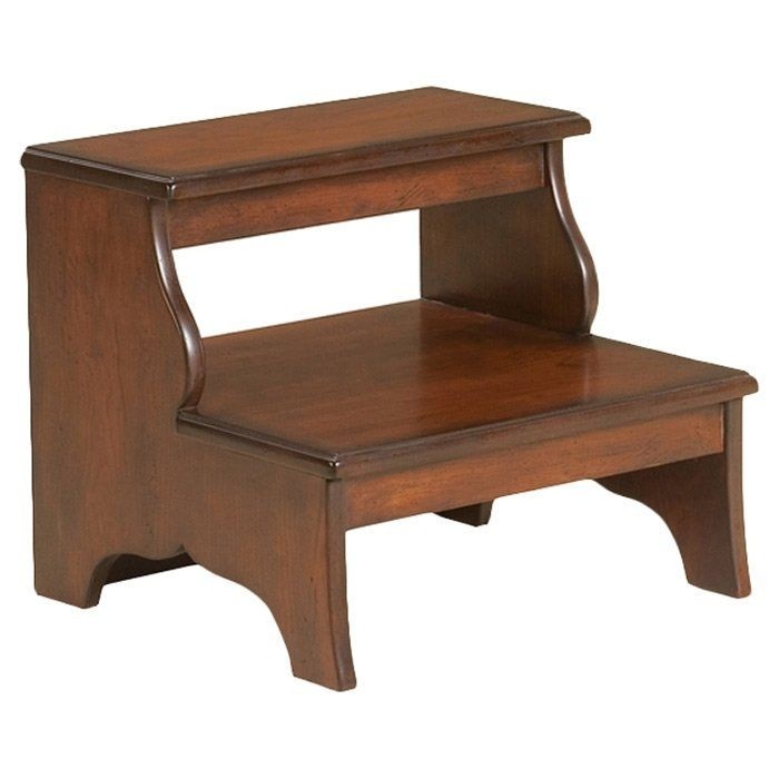 Plantation Cherry 2-Step Wood Step Stool