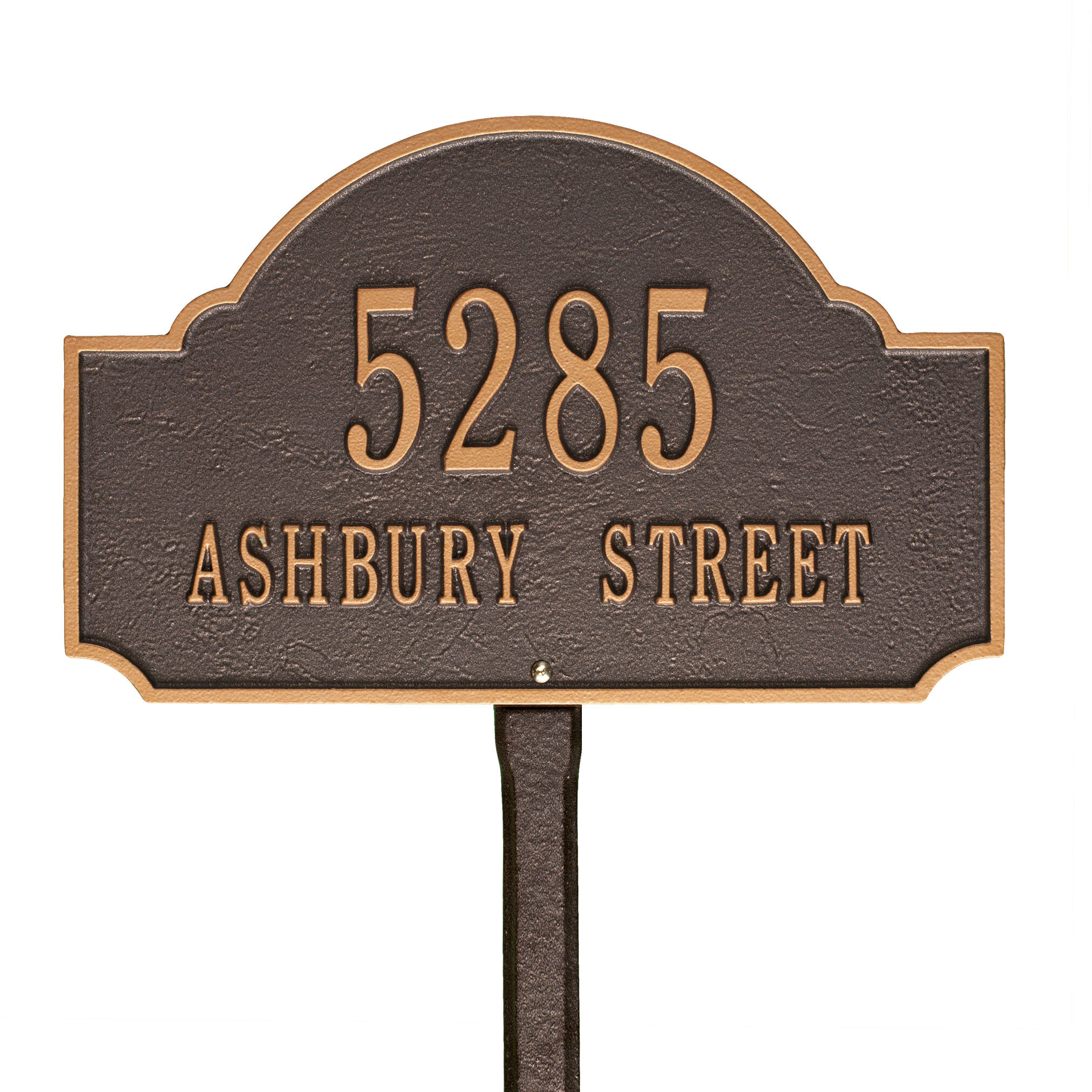 Fitzwilliams Lawn 2 Line Arch Address Plaque