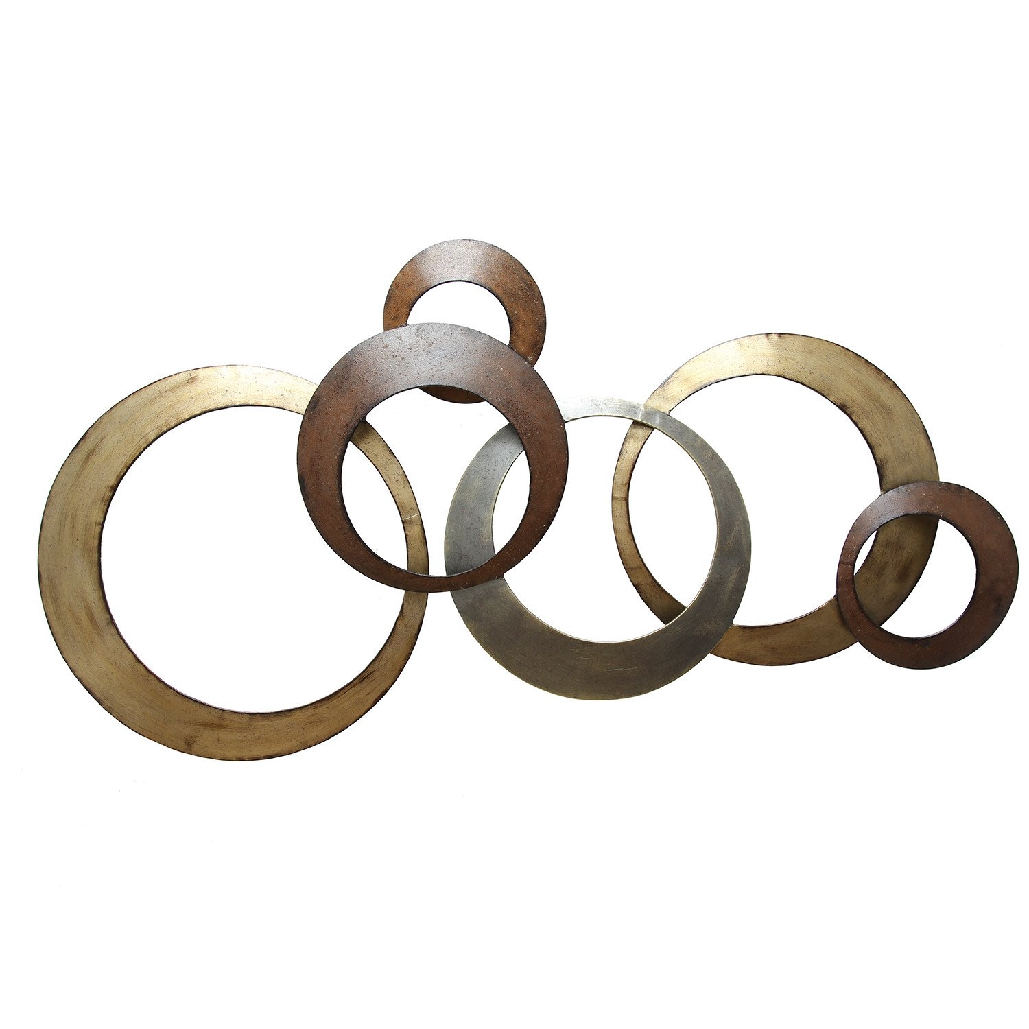 Interlocking Circles Metal Wall Decor