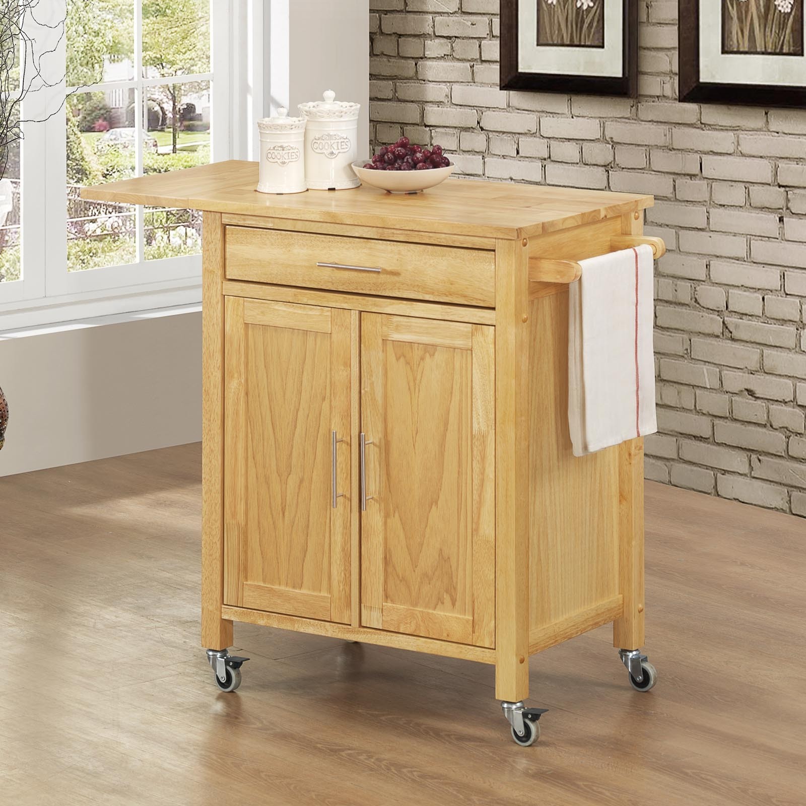 Kitchen Island with Butcher Block Top