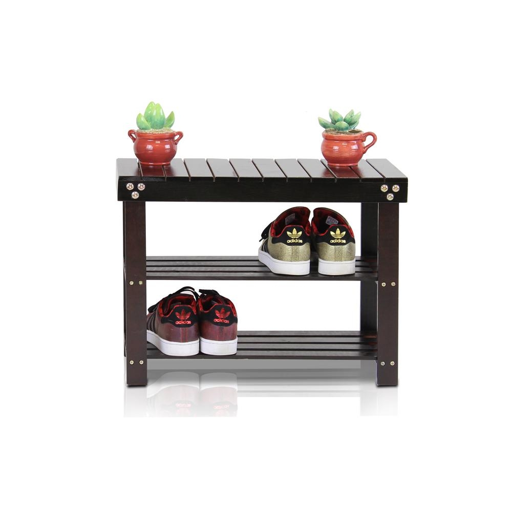 Pine Solid Wood Shoe Rack