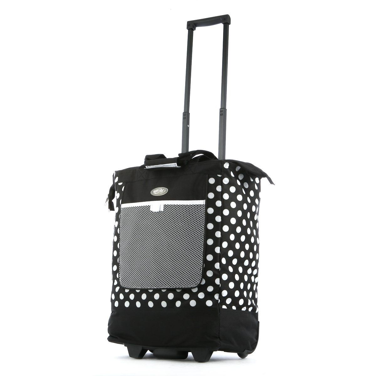 Polka Dot 19" Rolling Shopping Tote Bag