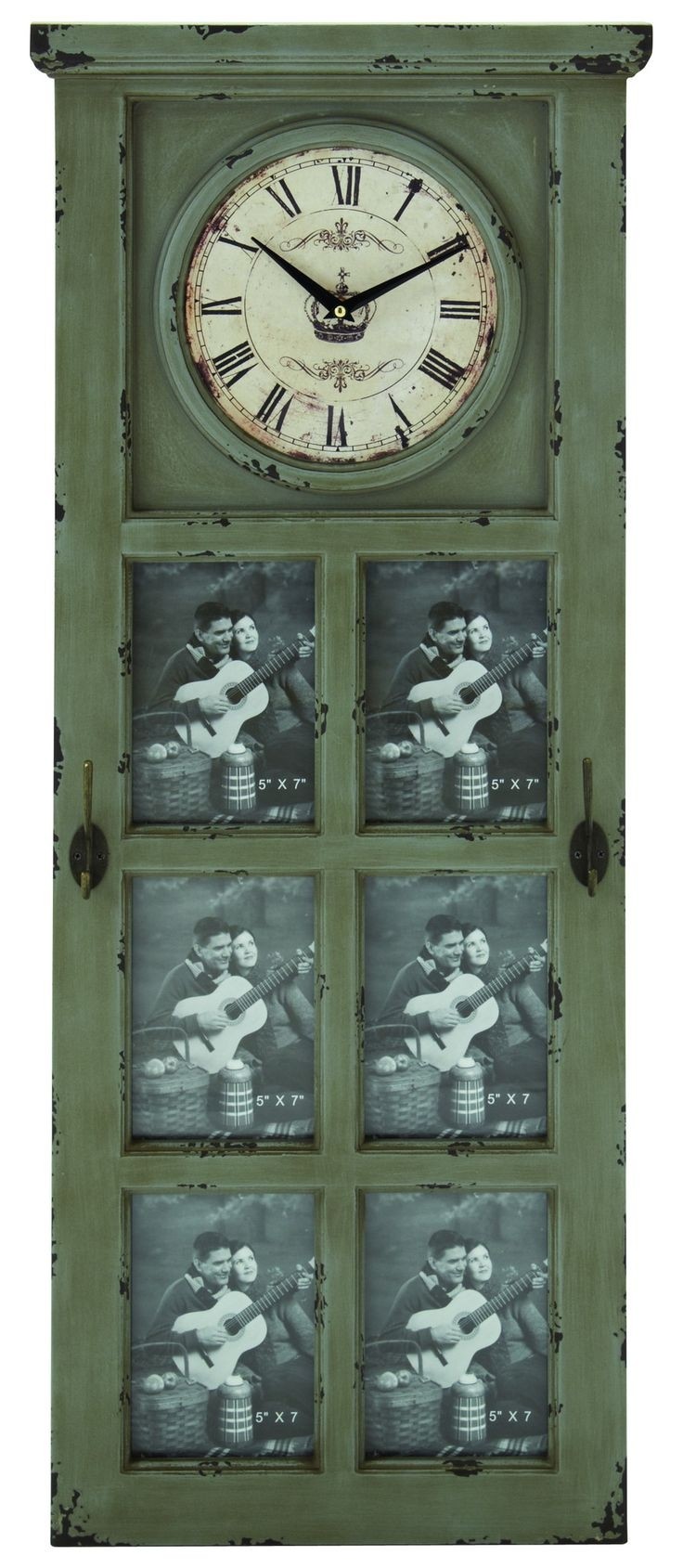 Rustic and Stately Design Wall Clock