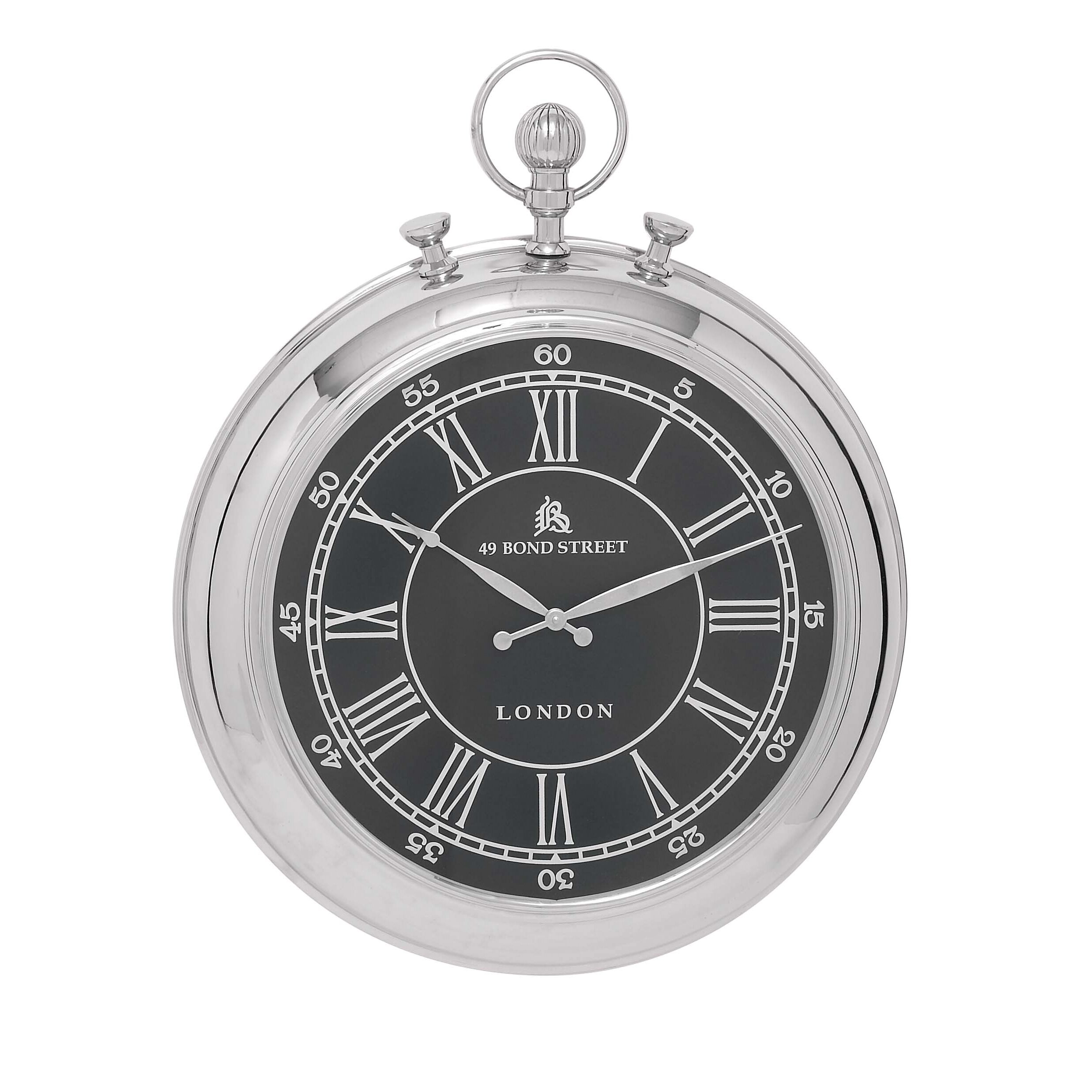 Vintage Oversized 24" Traditional Pocket Watch Designed Wall Clock