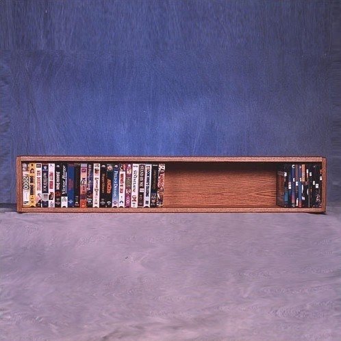 100 Series 50 VHS Wall Mounted Multimedia Storage Rack