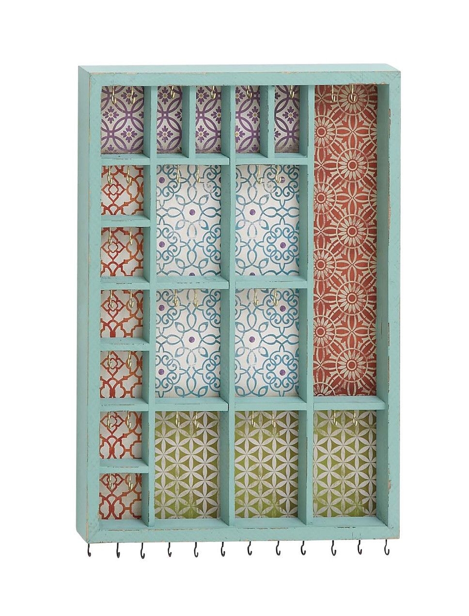 Beautiful Well Designed Wood Wall Mounted Jewelry Holder