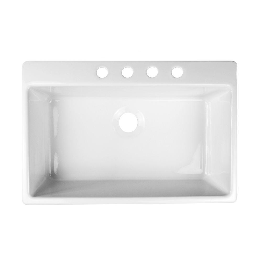 Deluxe 33" x 22" Designer Linear Kitchen Sink