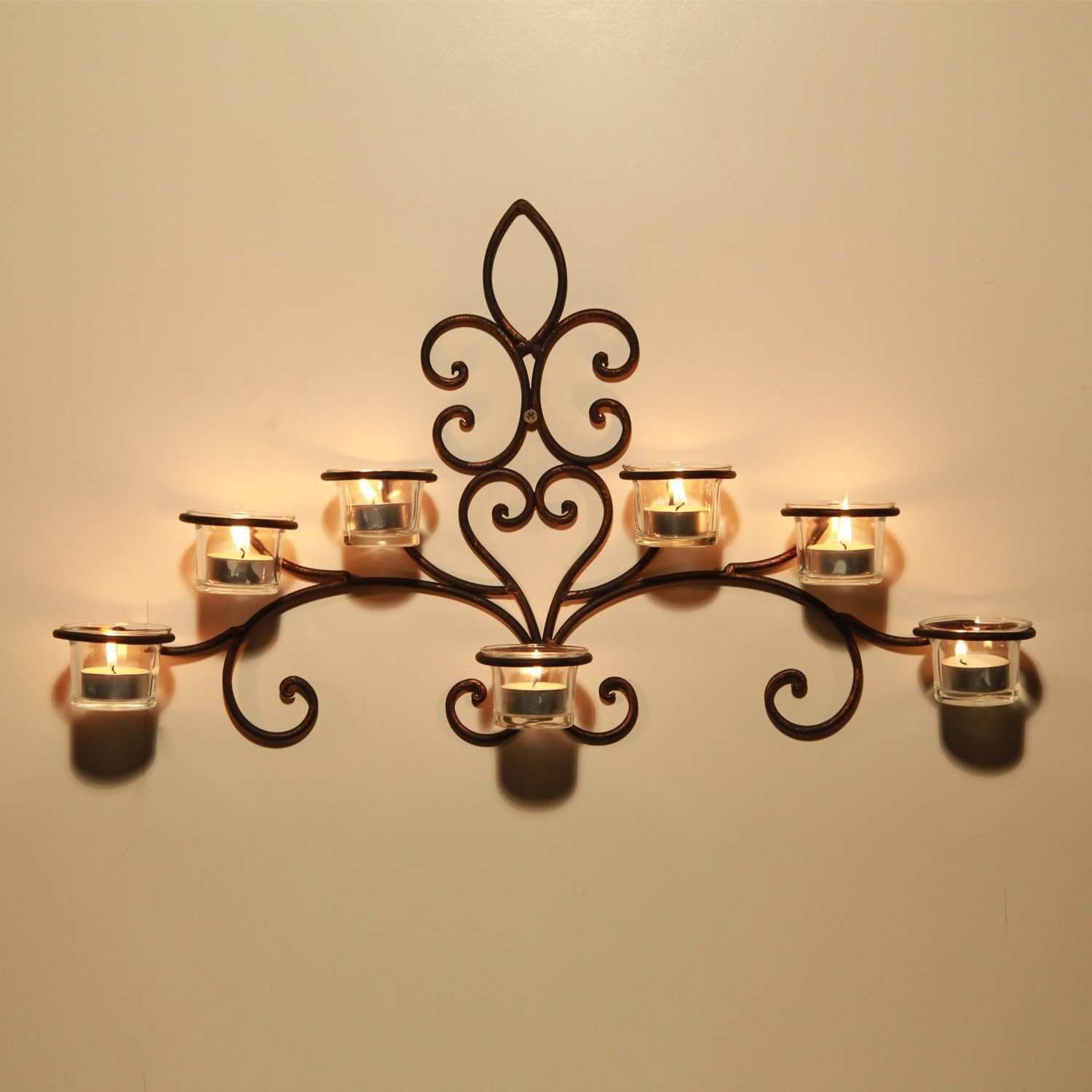 Iron Wall Sconce Candle Holder