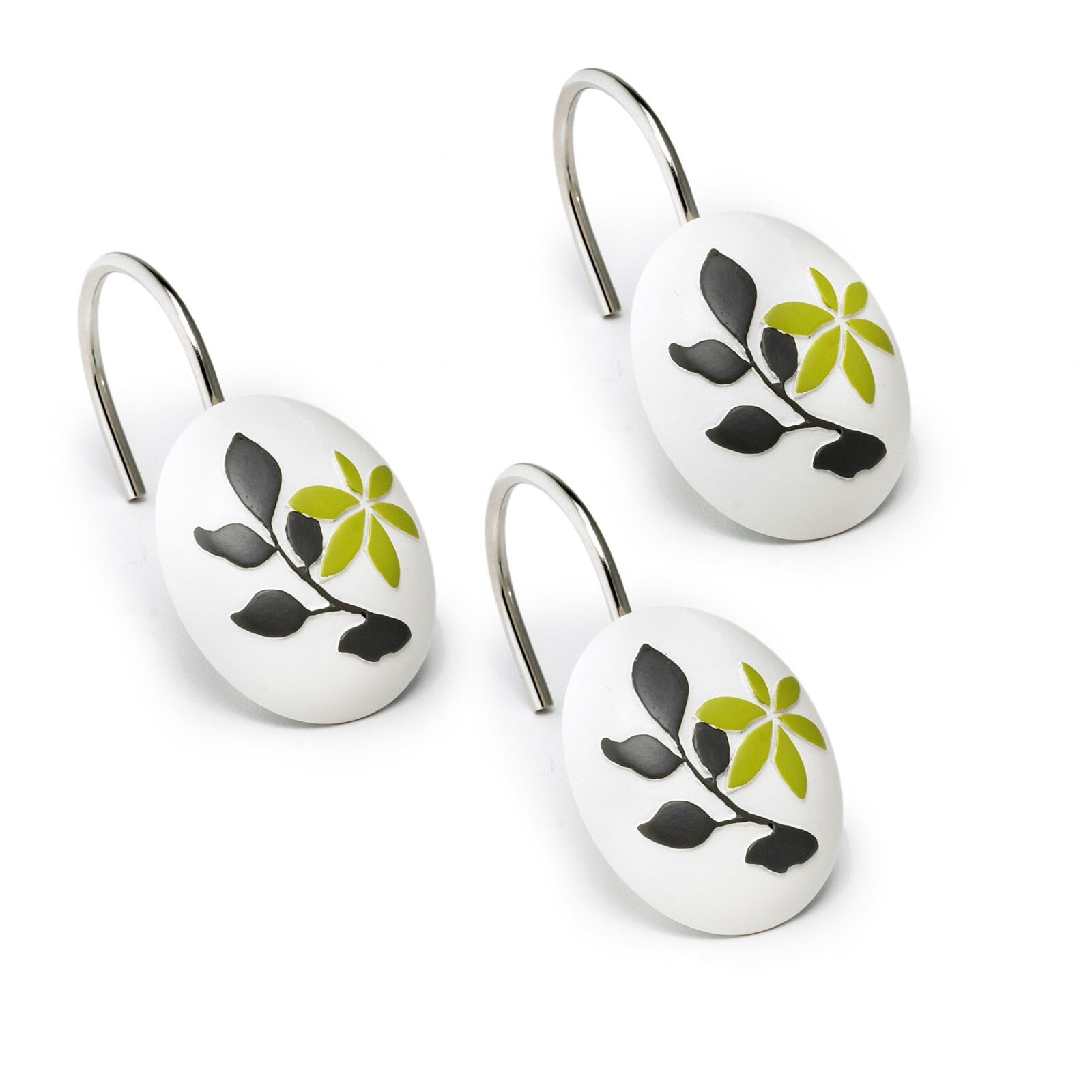 Mayan Leaf Shower Curtain Hooks