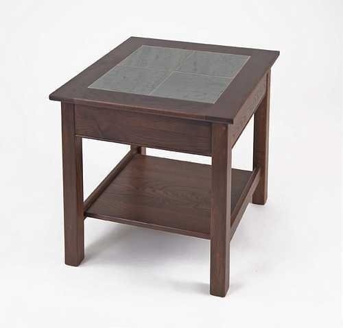 Slate Top End Table