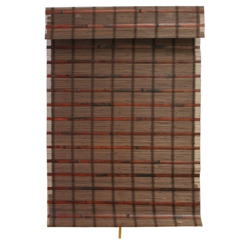 Sunset Eco-Friendly Cordless Woven Bamboo Roman Shade