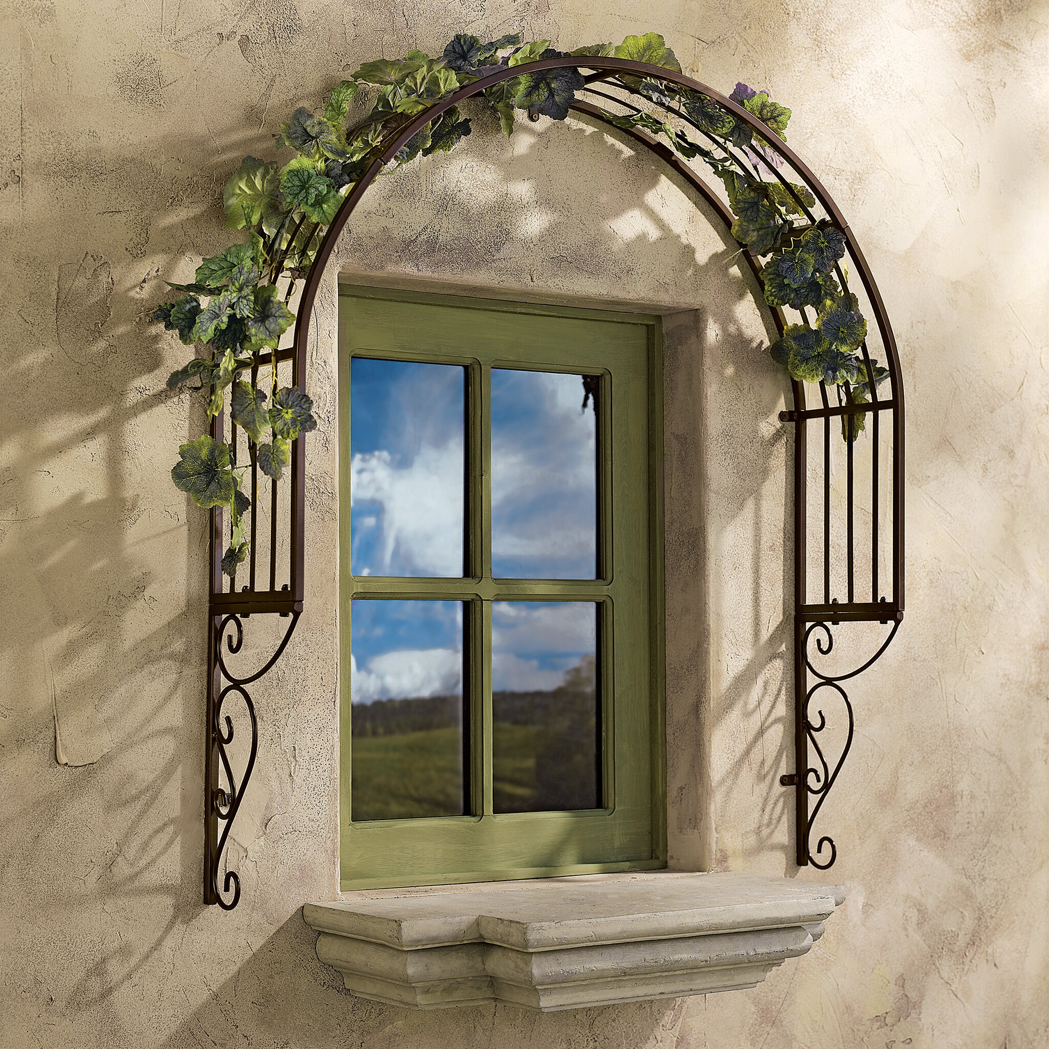 Thornbury Metal Window Trellis (Set of 2)